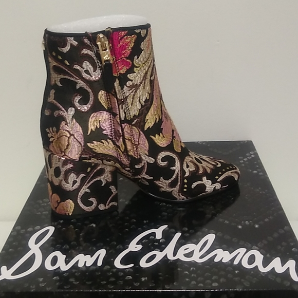 Sam Edelman Shoes - ☀️SAM EDELMAN | Black Multi Metallic Jacquard Booties